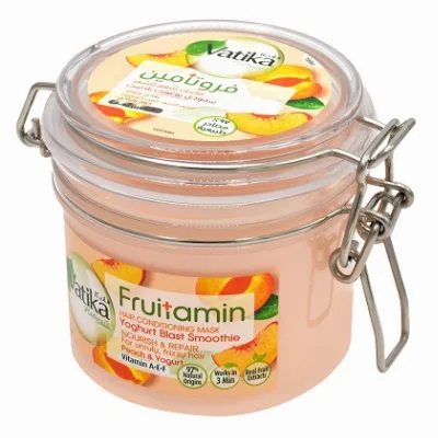 Маска для живлення та відновлення Fruitamin Персик та Йогурт 350 мл Dabur Fruitamin Hair Conditioning Mask Peach & Yogurt