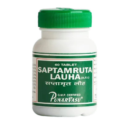 Саптамрит лаух 60 табл Punarvasu Saptamruta Lauha