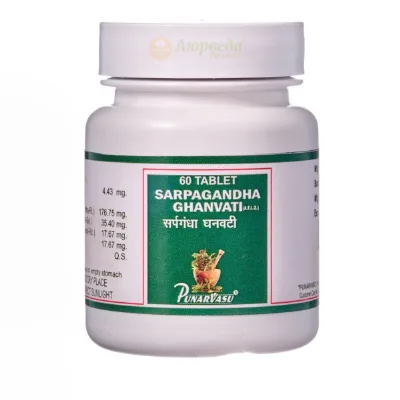 Сарпагандха гханваті 60 табл Punarvasu Sarpagandha Ghanvati