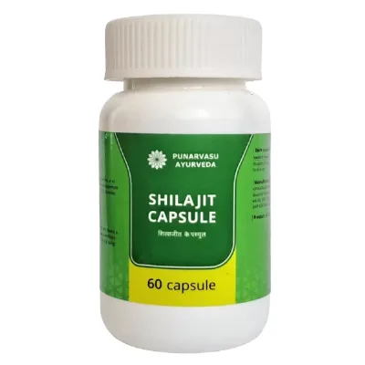 Шиладжит Мумие-100% Пунарвасу 60 капс (адаптоген,биостимулятор) Punarvasu Shilajit Capsule
