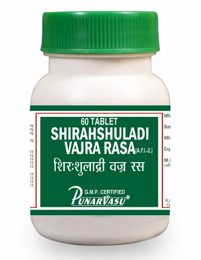 Ширашуладі Ваджра Раса 60 табл Punarvasu Shirahshuladi Vajra Rasa