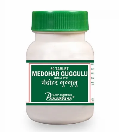 Медохар гуггул 60 табл Punarvasu Medohar Guggulu