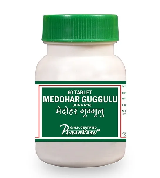 Медохар гуггул 60 табл Punarvasu Medohar Guggulu