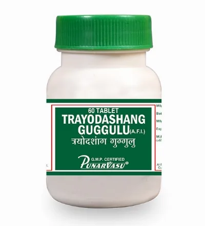 Трайодашанг гуггул 60 табл Punarvasu Trayodashang Guggulu