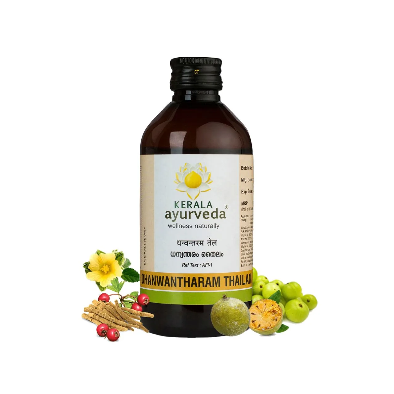 Дханвантарам тайлам 200 мл Kerala Ayurveda Dhanwantharam Thailam