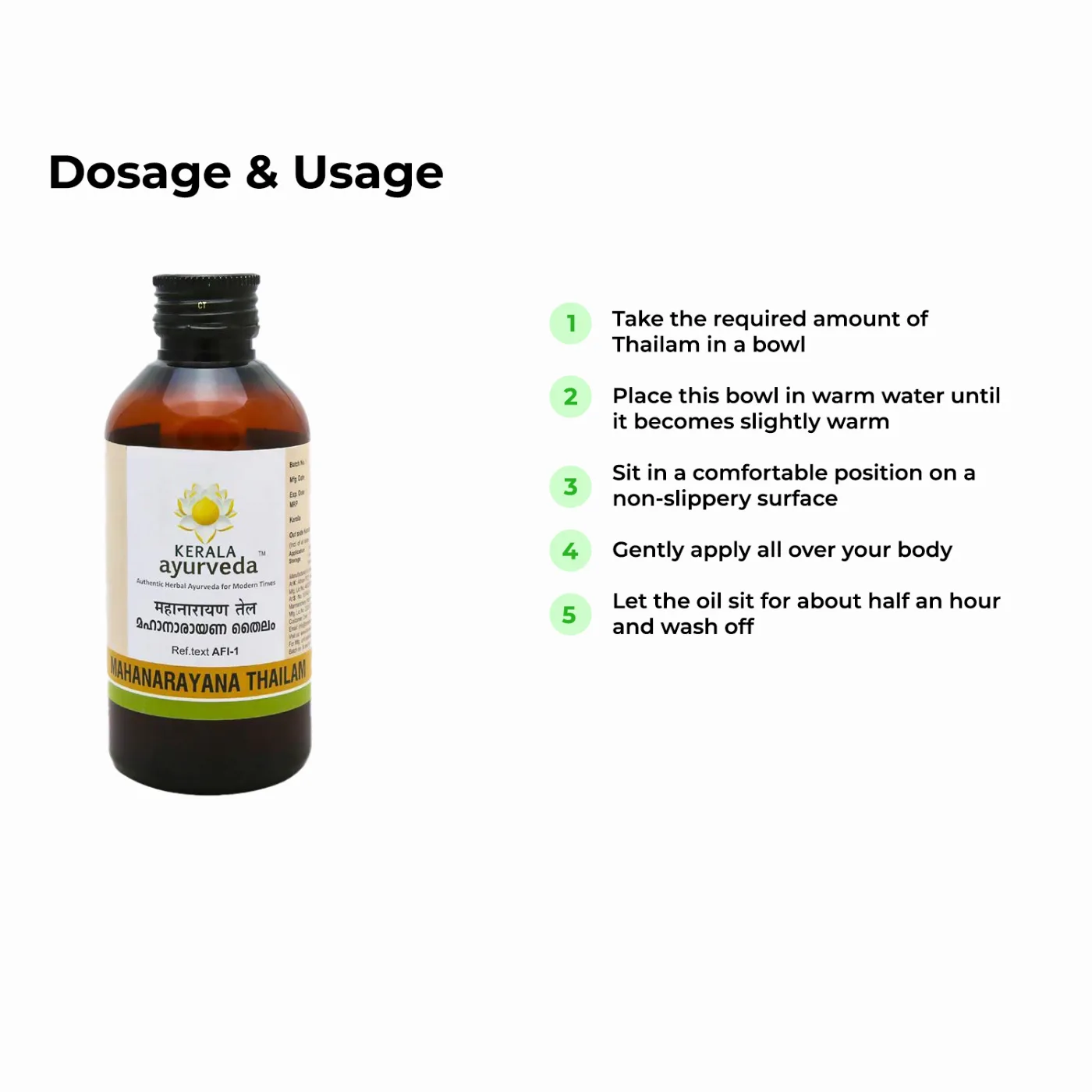 Маханараяна тайлам 200 мл Kerala Ayurveda Mahanarayana Thailam 200ml