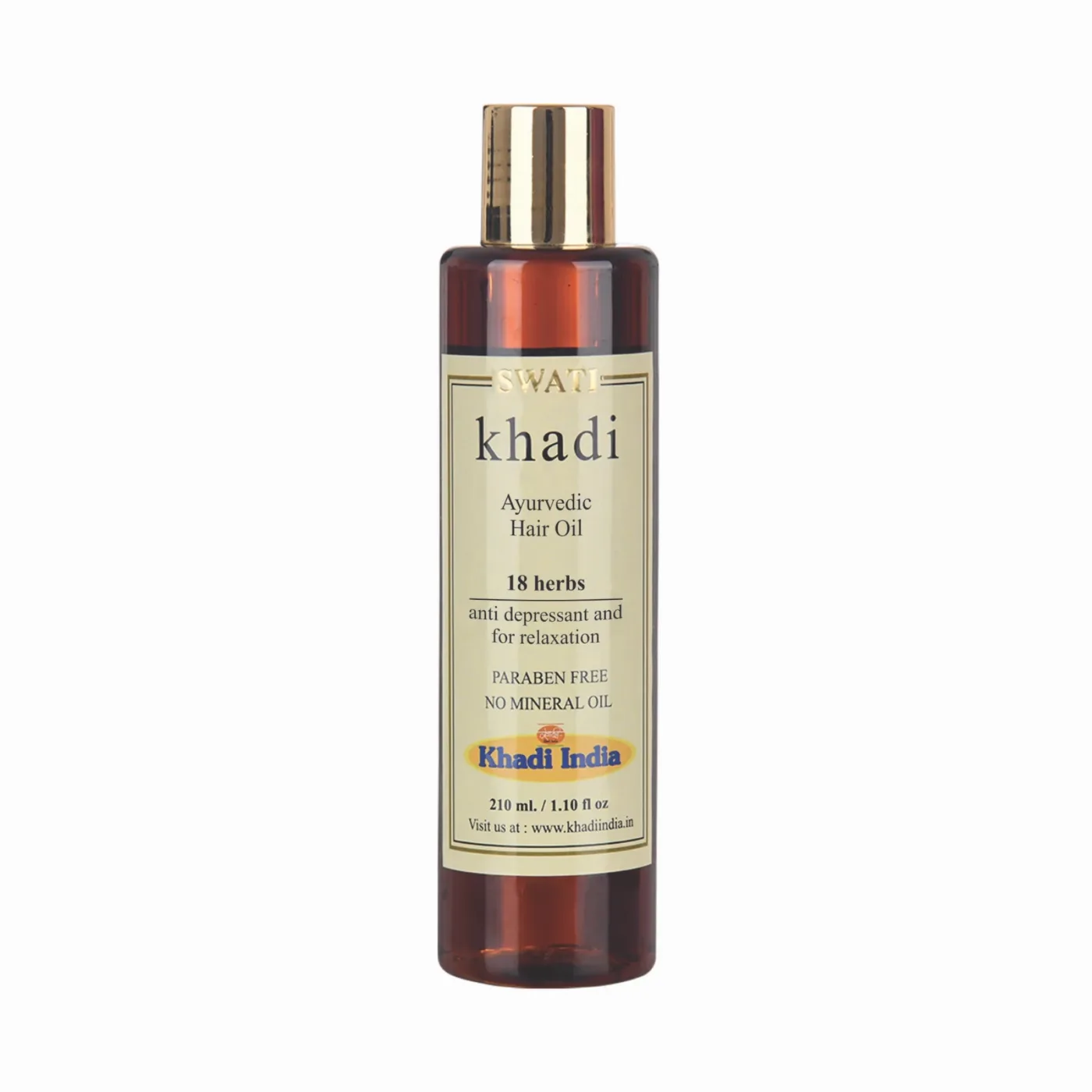 Олія для волосся аюрведична 18 трав 210 мл Khadi Swati Ayurvedic Hair Oil 18 Herbs