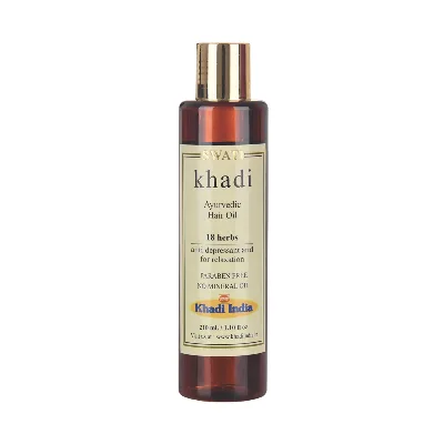 Олія для волосся аюрведична 18 трав 210 мл Khadi Swati Ayurvedic Hair Oil 18 Herbs