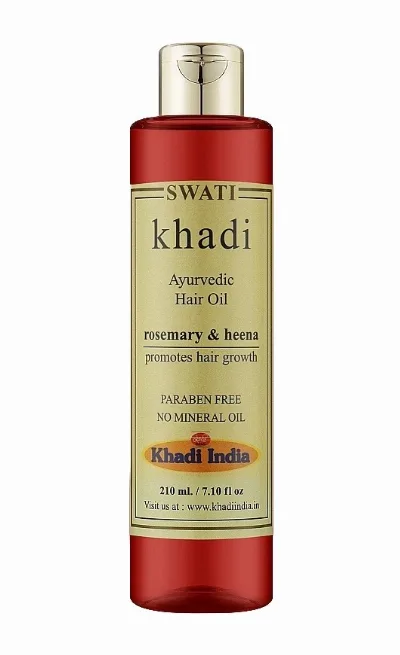 Аюрведична олія для волосся Розмарин та хна 210 мл Khadi Swati Ayurvedic Hair Oil Rosemary & Henna