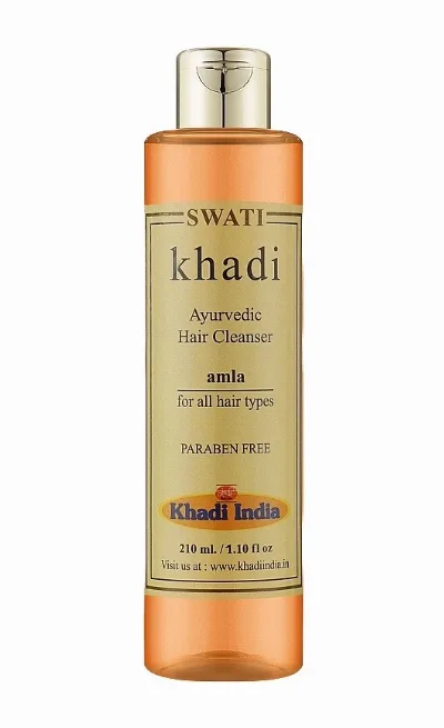 Аюрведичний очищувальний засіб від випадіння волосся Амла 210 мл Khadi Swati Ayurvedic Hair Cleanser Amla
