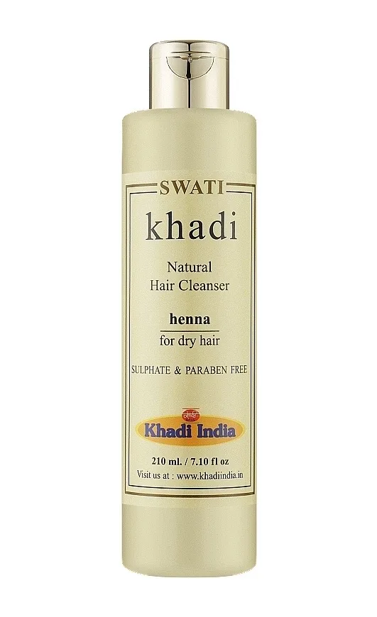 Натуральний шампунь-кондиціонер для сухого волосся 210 мл Khadi Swati Herbal Hair Cleanser Henna