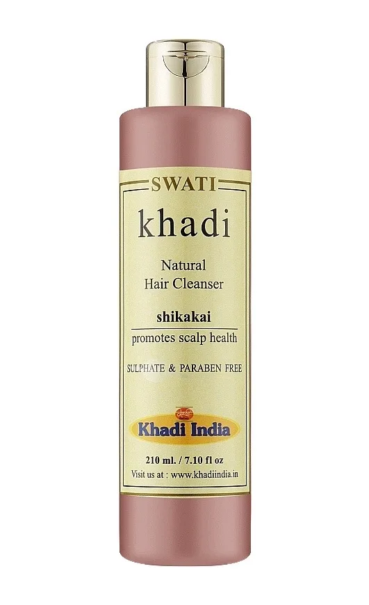 Натуральний шампунь-кондиціонер для волосся Шикакай 210 мл Khadi Swati Natural Hair Cleanser Shikakai