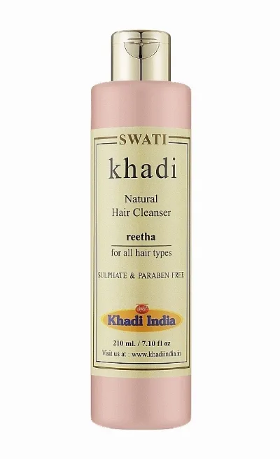Натуральний шампунь для глибокого очищення волосся Рітха 210 мл Khadi Swati Natural Hair Cleanser Reetha