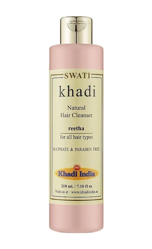 Натуральний шампунь для глибокого очищення волосся Рітха 210 мл Khadi Swati Natural Hair Cleanser Reetha