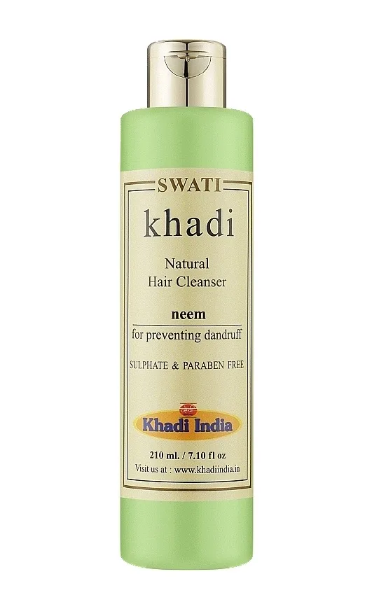 Натуральний шампунь від лупи Нім 210 мл Khadi Swati Natural Hair Cleanser Neem
