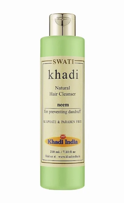 Натуральний шампунь від лупи Нім 210 мл Khadi Swati Natural Hair Cleanser Neem