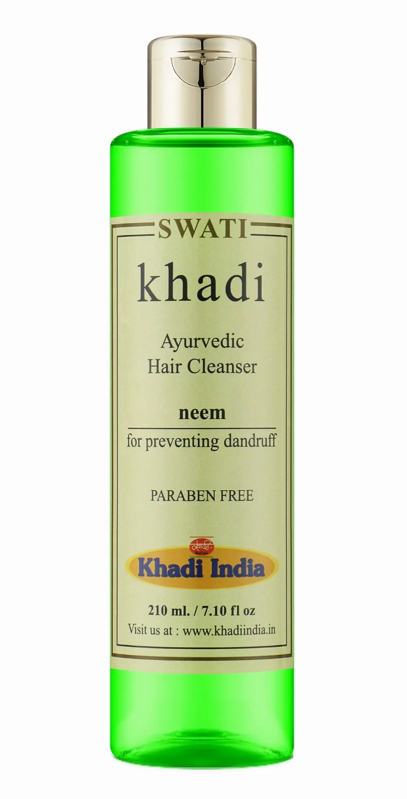Аюрведичний очищувальний засіб для волосся від лупи Ним 210 мл Khadi Swati Ayurvedic Hair Cleanser Neem