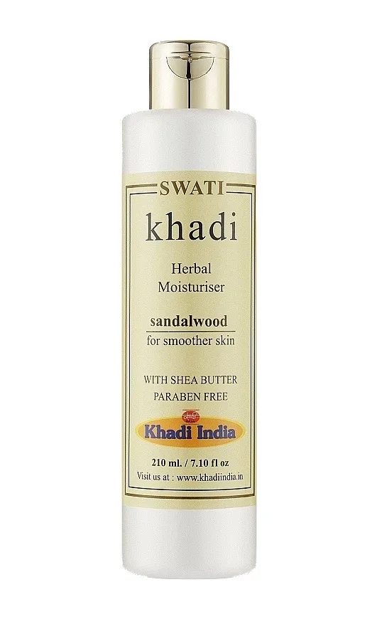 Лосьйон для тіла зволожуючий Сандалове дерево 210 мл Khadi Swati Herbal Moisturising Lotion Sandalwood