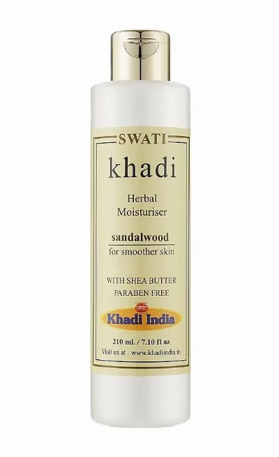 Лосьйон для тіла зволожуючий Сандалове дерево 210 мл Khadi Swati Herbal Moisturising Lotion Sandalwood
