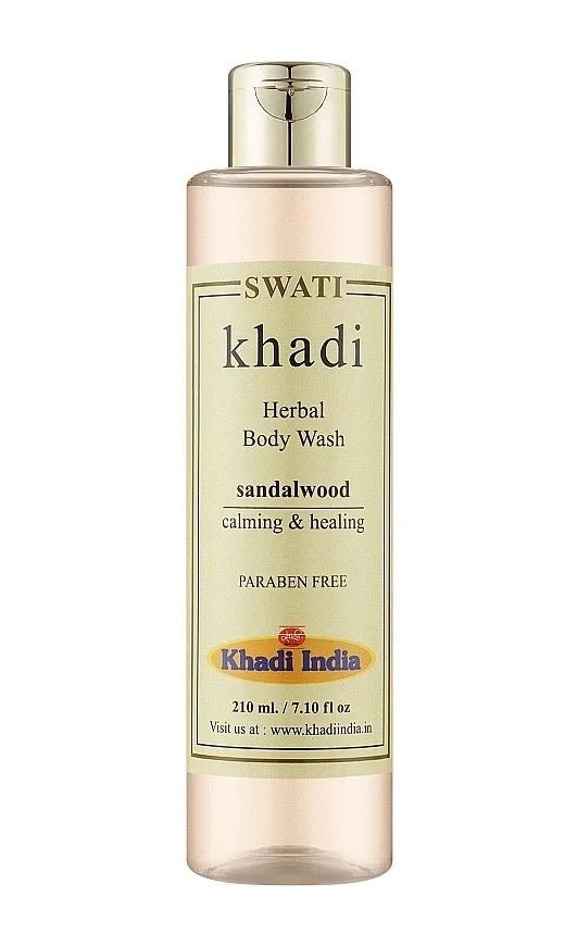 Трав'яний гель для душу Сандалове дерево 210 мл Khadi Swati Herbal Bodywash Sandalwood