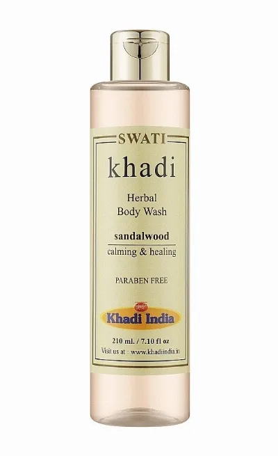 Трав'яний гель для душу Сандалове дерево 210 мл Khadi Swati Herbal Bodywash Sandalwood