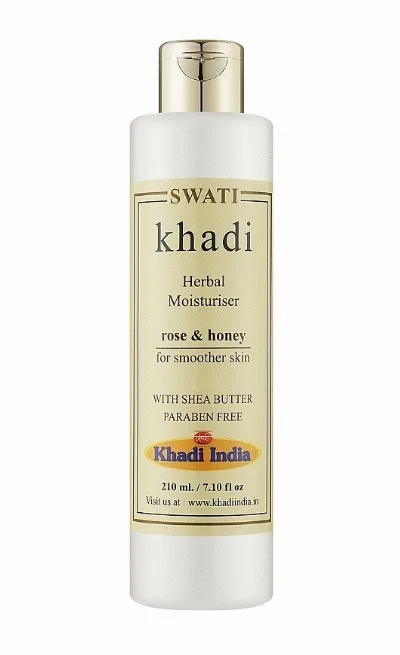 Лосьйон трав'яний зволожуючий Троянда та мед 210 мл Khadi Swati Herbal Moisturising Lotion Rose & Honey