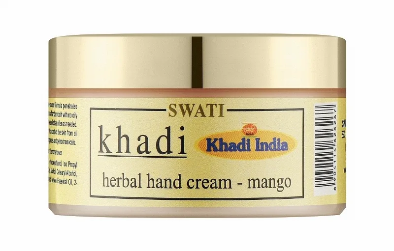 Трав'яний крем для рук Манго 50 г Khadi Swati Herbal Hand Cream-Mango