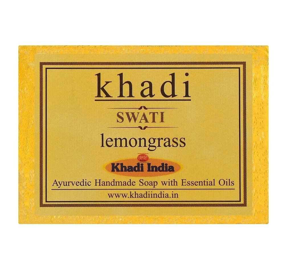 Мило ручної роботи з лемонграсом 125 г Khadi Swati Lemongrass Soap
