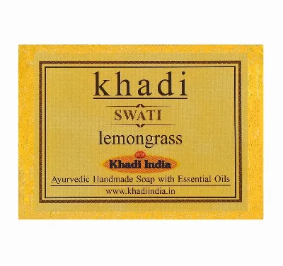 Мило ручної роботи з лемонграсом 125 г Khadi Swati Lemongrass Soap