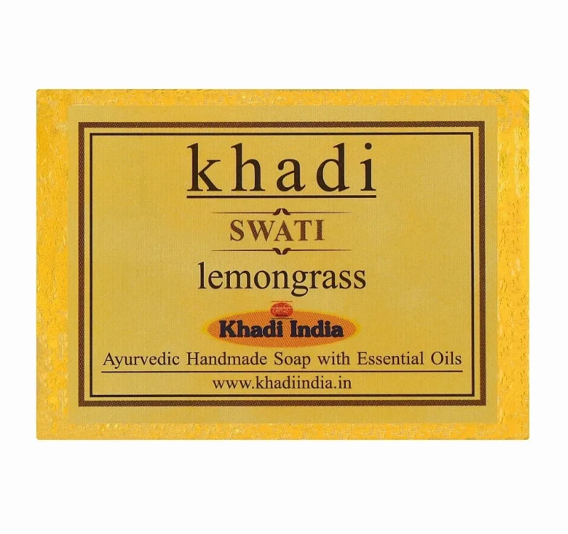 Мило ручної роботи з лемонграсом 125 г Khadi Swati Lemongrass Soap