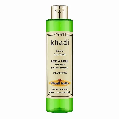 Засіб для вмивання Ним та лимон 210 мл Khadi Swati Herbal Facewash Neem & Lemon