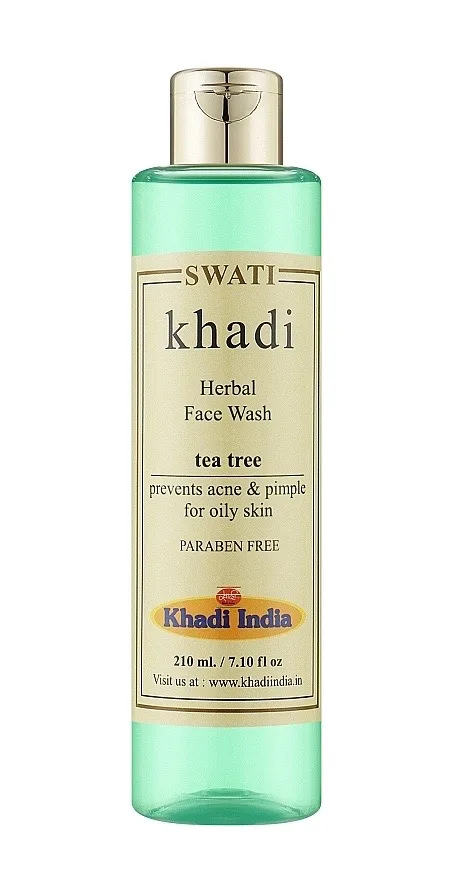 Засіб для вмивання Чайне дерево 210 мл Khadi Swati Herbal Facewash Tea Tree