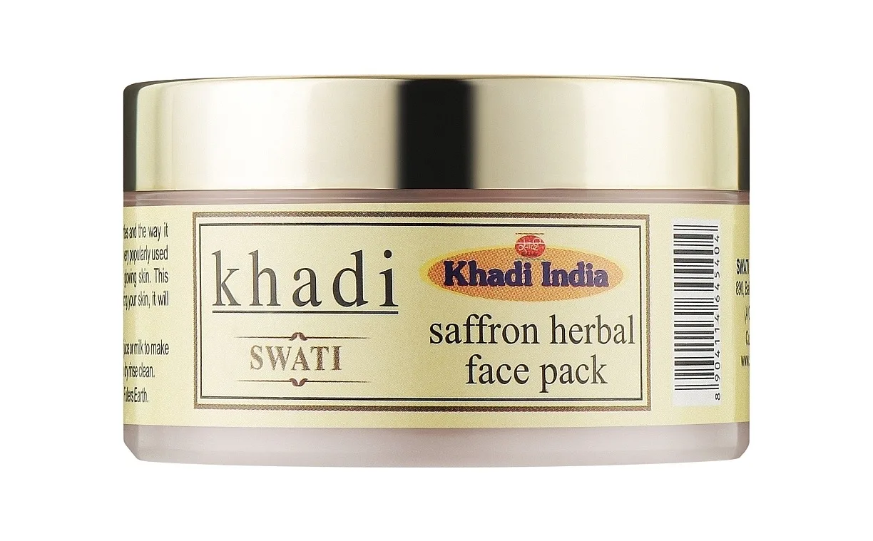 Маска для обличчя трав'яна з шафраном 50 г Khadi Swati Saffron Herbal Face Pack