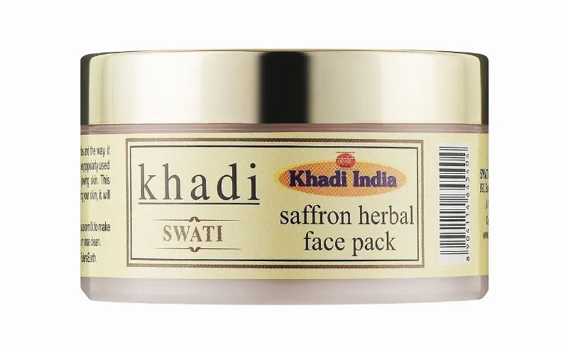 Маска для обличчя трав'яна з шафраном 50 г Khadi Swati Saffron Herbal Face Pack