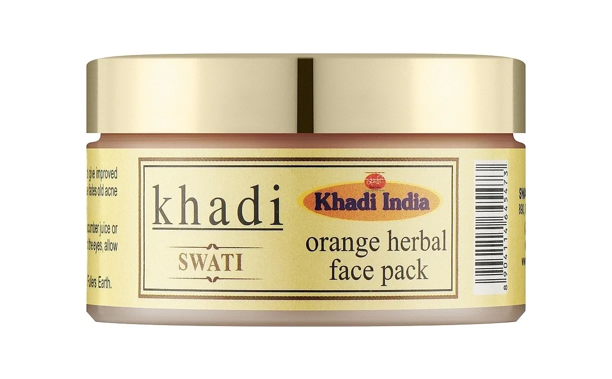 Маска для обличчя трав'яна з апельсином 50 г Khadi Swati Orange Herbal Face Pack