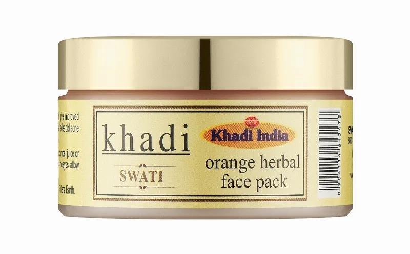 Маска для обличчя трав'яна з апельсином 50 г Khadi Swati Orange Herbal Face Pack