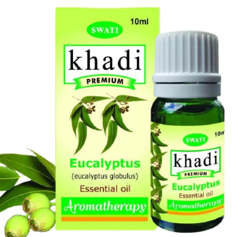 Эфирное масло Эвкалипт 10 мл Khadi Swati Premium Essential Oil Eucalyptus