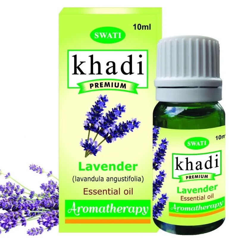 Эфирное масло Лаванда 10 мл Khadi Swati Premium Essential Oil Lavander