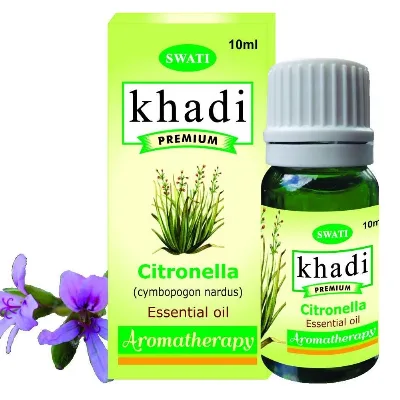 Ефірна олія Цитронелла 10 мл Khadi Swati Premium Essential Oil Citronella