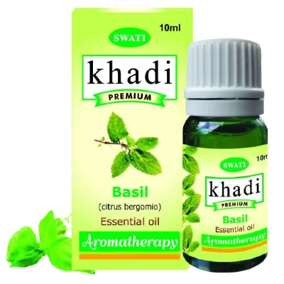 Ефірна олія Базилік 10 мл Khadi Swati Premium Essential Oil Basil