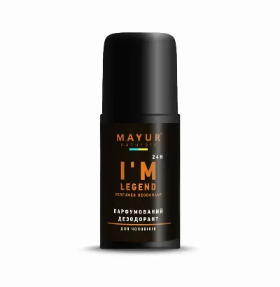 Дезодорант для чоловіків парфумований «I'm legend» 50 мл Mayur Parfumed Deodorant I'm legend