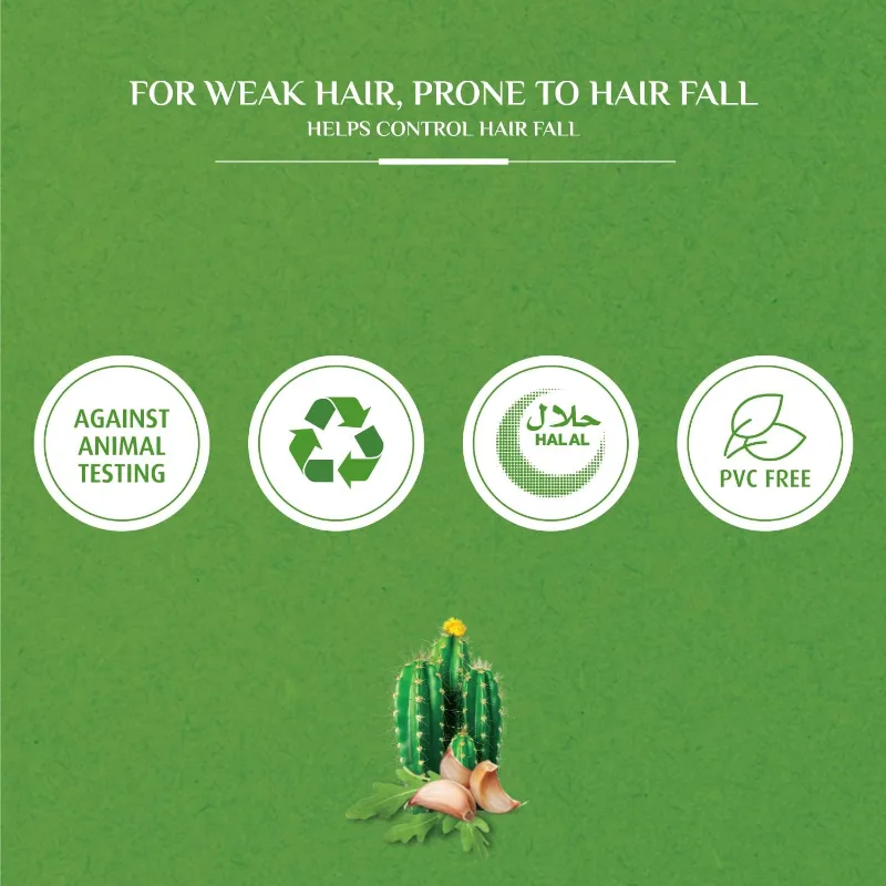 Шампунь проти випадіння волосся з диким кактусом 400 мл Dabur Vatika Hair Fall Control Shampoo 400ml