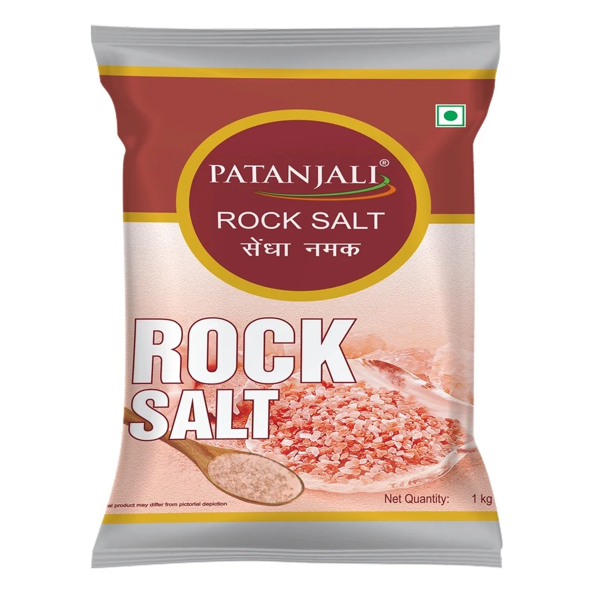Рожева камʼяна сіль 1 кг Patanjali Pink Salt