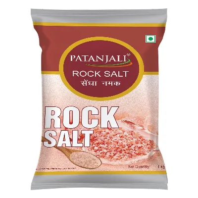 Рожева камʼяна сіль 1 кг Patanjali Pink Salt