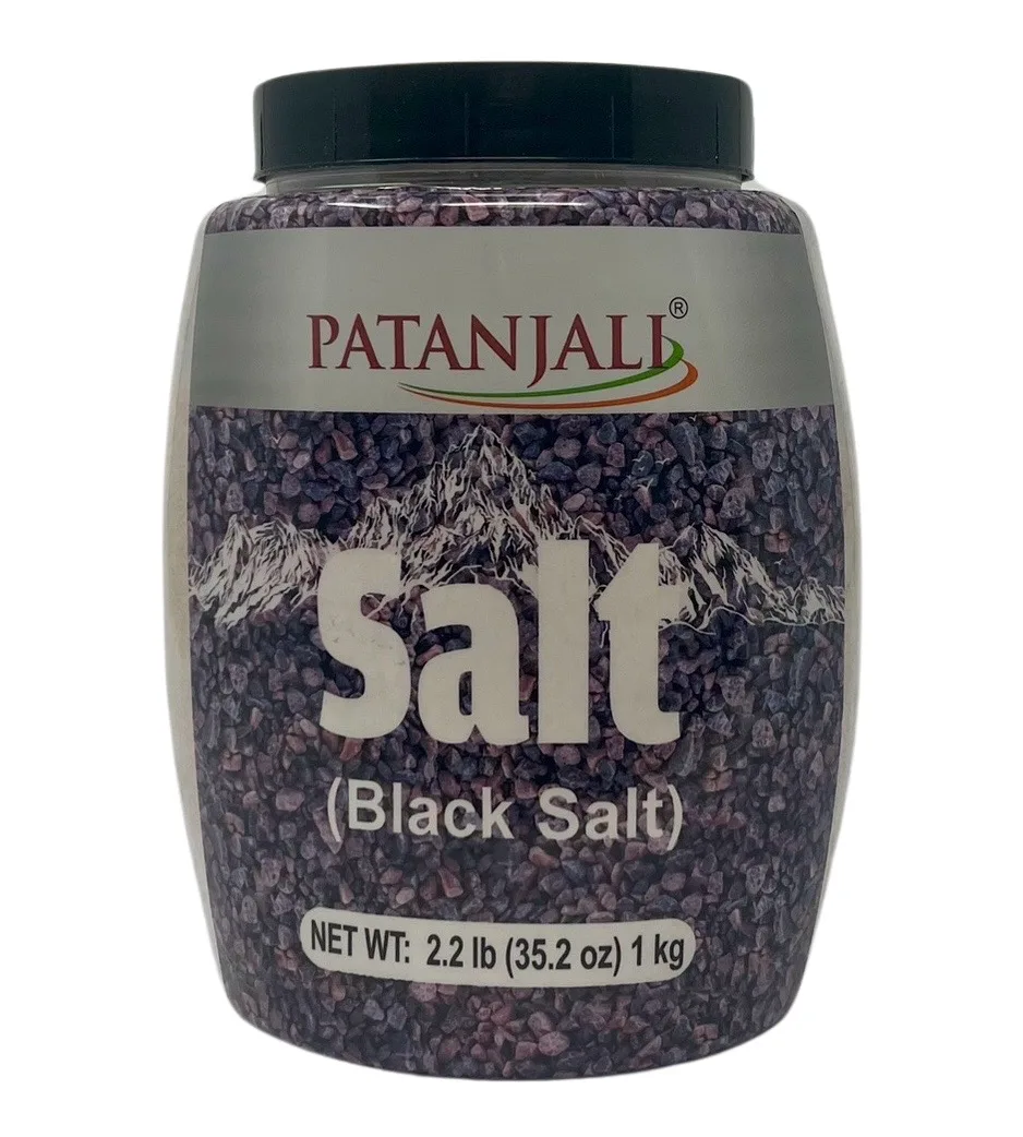 Чорна камʼяна сіль 1 кг Patajali Black Salt