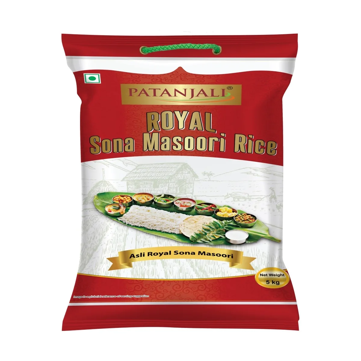Рис Роял Сона Масурі 5 кг Patanjali Royal Sona Masoori Rice 5kg