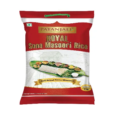 Рис Роял Сона Масурі 5 кг Patanjali Royal Sona Masoori Rice 5kg