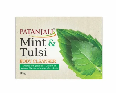 Мило Мʼята і Туласі 125 г Patanjali Mint & Tulsi Cleanser