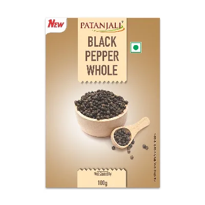 Перец черный горошек 100 г Patanjali Black Pepper Whole