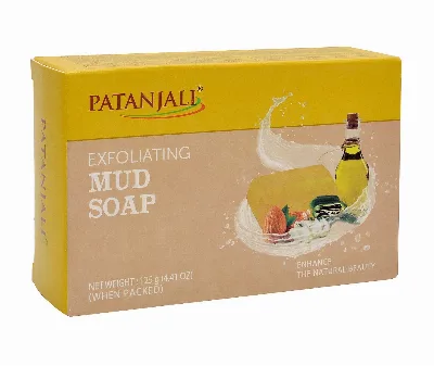 Мило з глиною Відлущувальне 125 г Patanjali Exfoliating Mud Soap